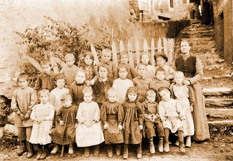 Une classe en 1910